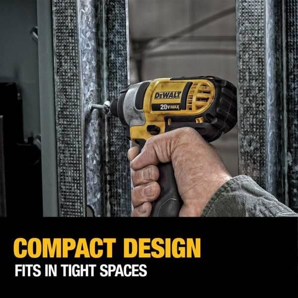 DEWALT 20V MAX Cordless Drill and Impact Driver, Power Tool Combo Kit with 2 Batteries and Charger (DCK240C2)